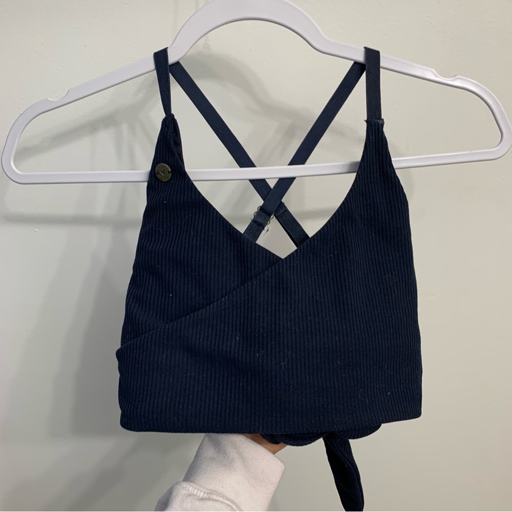 Love Fitness Apparel Ribbed Wrap Sports Bra